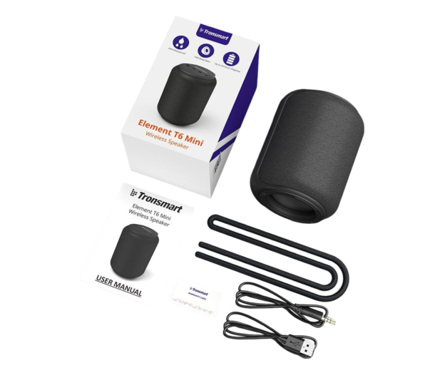Tronsmart T6 Mini bezprzewodowy głośnik Bluetooth 5.3 15W czarny - 1269111 - zdjęcie 3